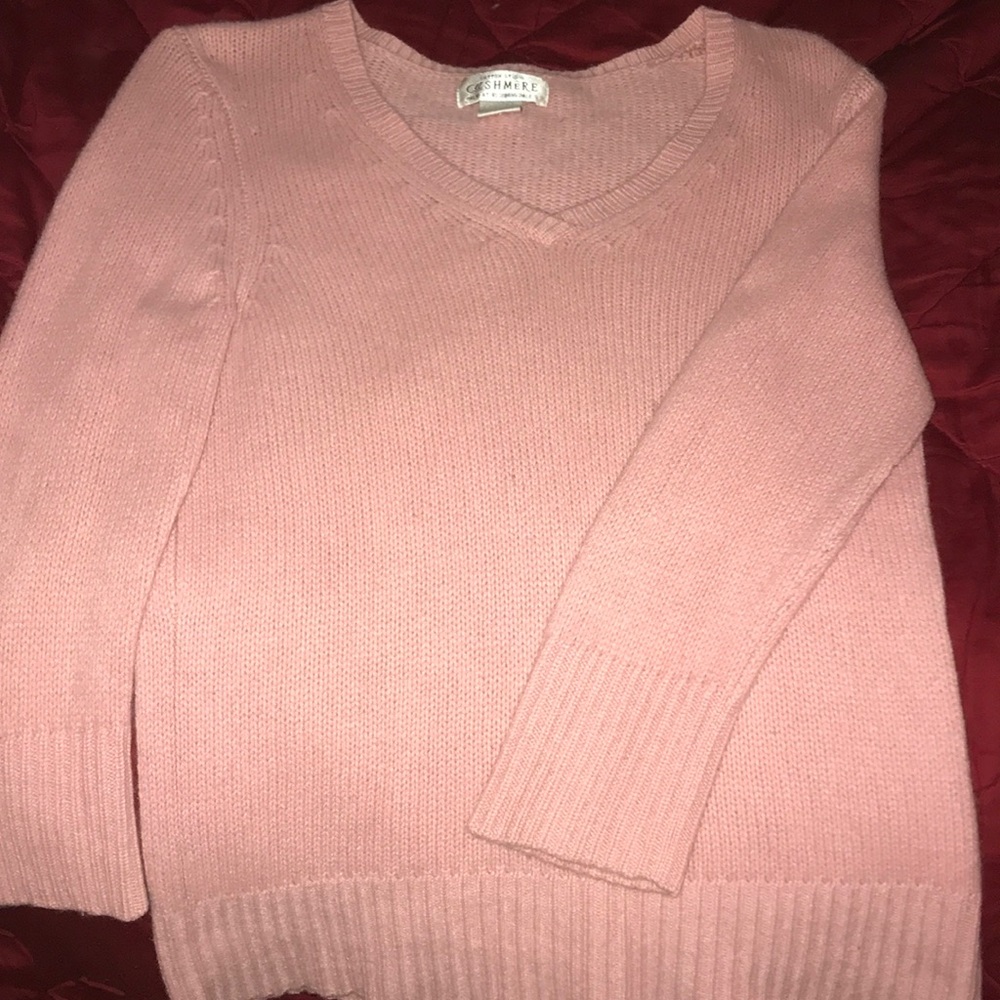 Pink cashmere sweater